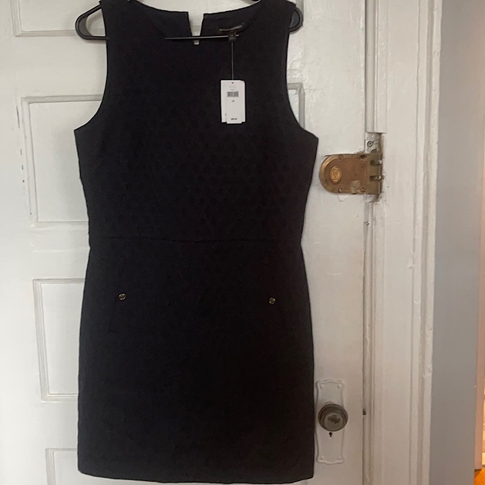Navy Blue Banana Republic Dress Size 14 Brand Nwt.